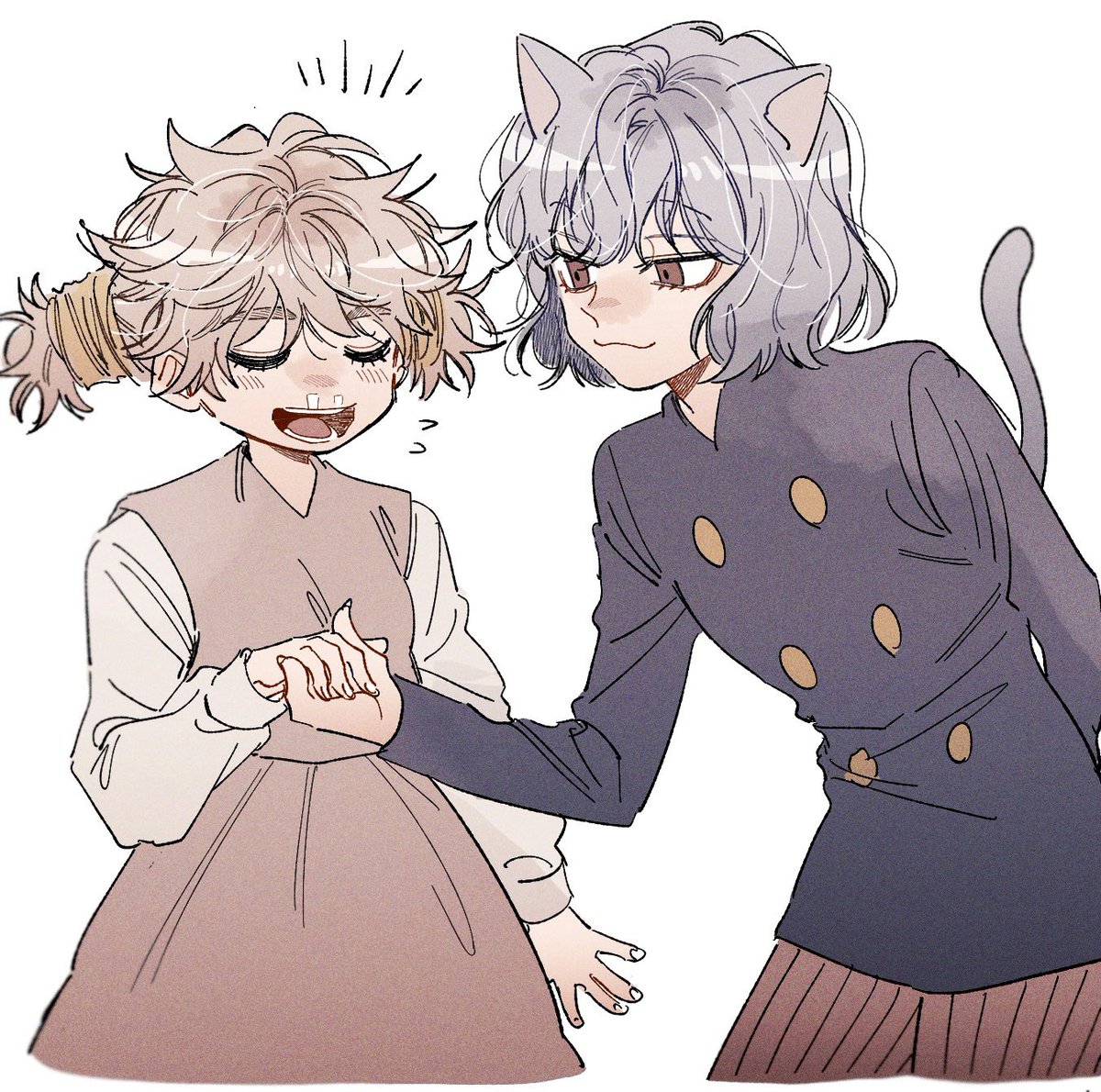 お嬢さんお手を拝借🐱