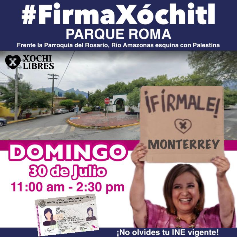 joecorre's tweet photo. En #Monterrey #SanPedro #Apodaca y #SantaCatarina #RegistrateYa este 30/07/23 en estos puntos, recuerda, estás a tiempo de registrarte y participar en el evento civil #Historico del 3 de septiembre
#FirmaXochitl
#XochitlVa
#Xochitl2024
🤞🏼🤞🏼👇👇
https://t.co/qlsDXWmA6Q… https://t.co/S9OTTuFk14