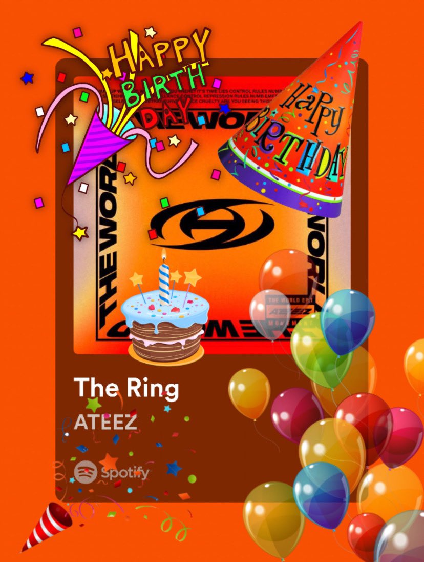 it’s The Ring by ATEEZ’s birthday omg #BirthdayGirl #FirstBirthday #1YearWithTheRingByATEEZ #BirthAnniversary