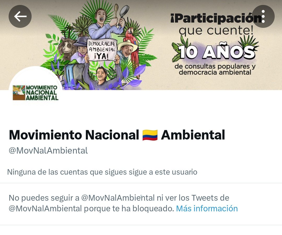 @MauricioChente @MovNalAmbiental Vaya, me acabo de enterar que me bloquearon