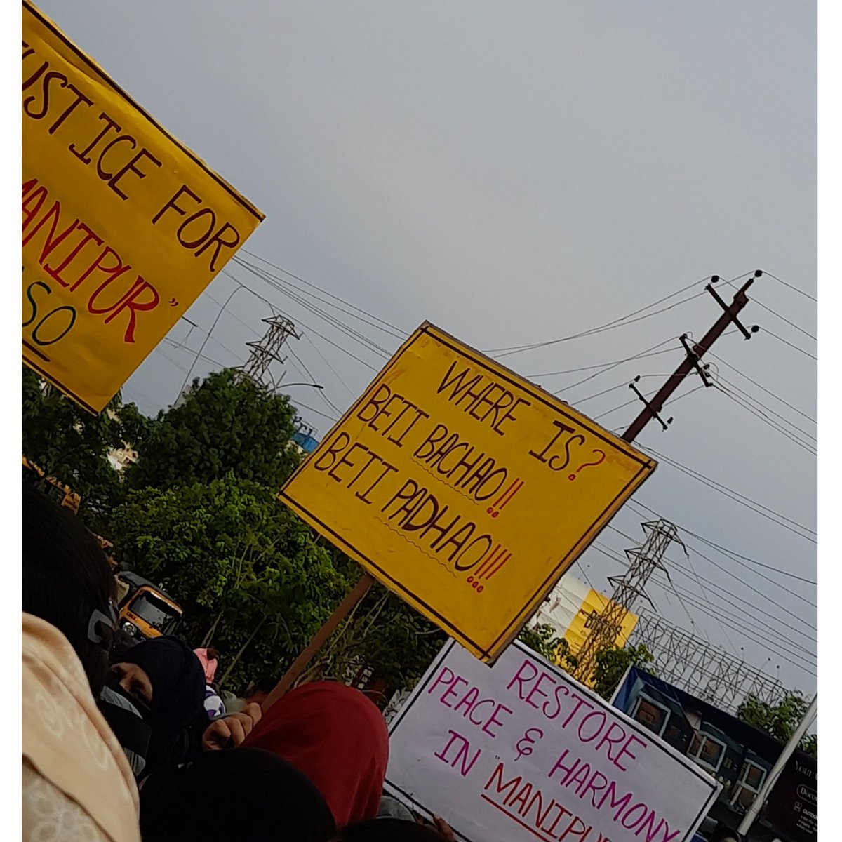GIOKarimnagar's tweet photo. A silent protest was conducted on 26th July 2023 in solidarity with victims of Manipur Violence.

#JusticeForManipur #SpeakUpForManipur #SolidarityWithManipurVictims https://t.co/H9LtdgCoGj