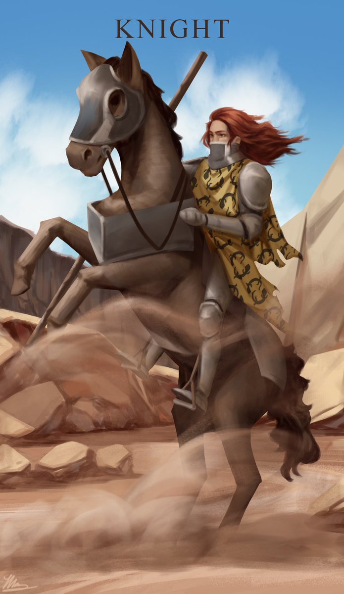 masaroarts's tweet photo. Tarot: Knight of Wands #art #digitalart #originalart #tarot #tarotcards https://t.co/MSVy9e3nW3
