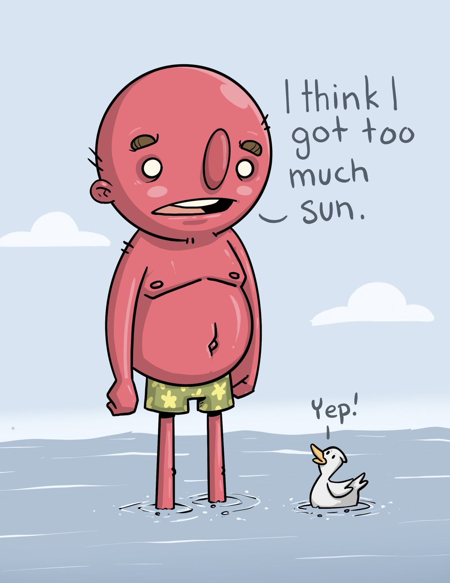 stv_armstrong's tweet photo. Yep!
#Sketch #Drawing #Doodle #sunburn #toomuchsun #swim #beach https://t.co/KaftGKiOkY