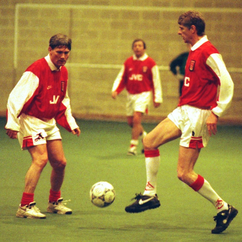 Arsenal's tweet photo. 🛣 Let’s take a trip down memory lane…

📸 Check out some classic Arsène Wenger images - and some you may not have seen before…