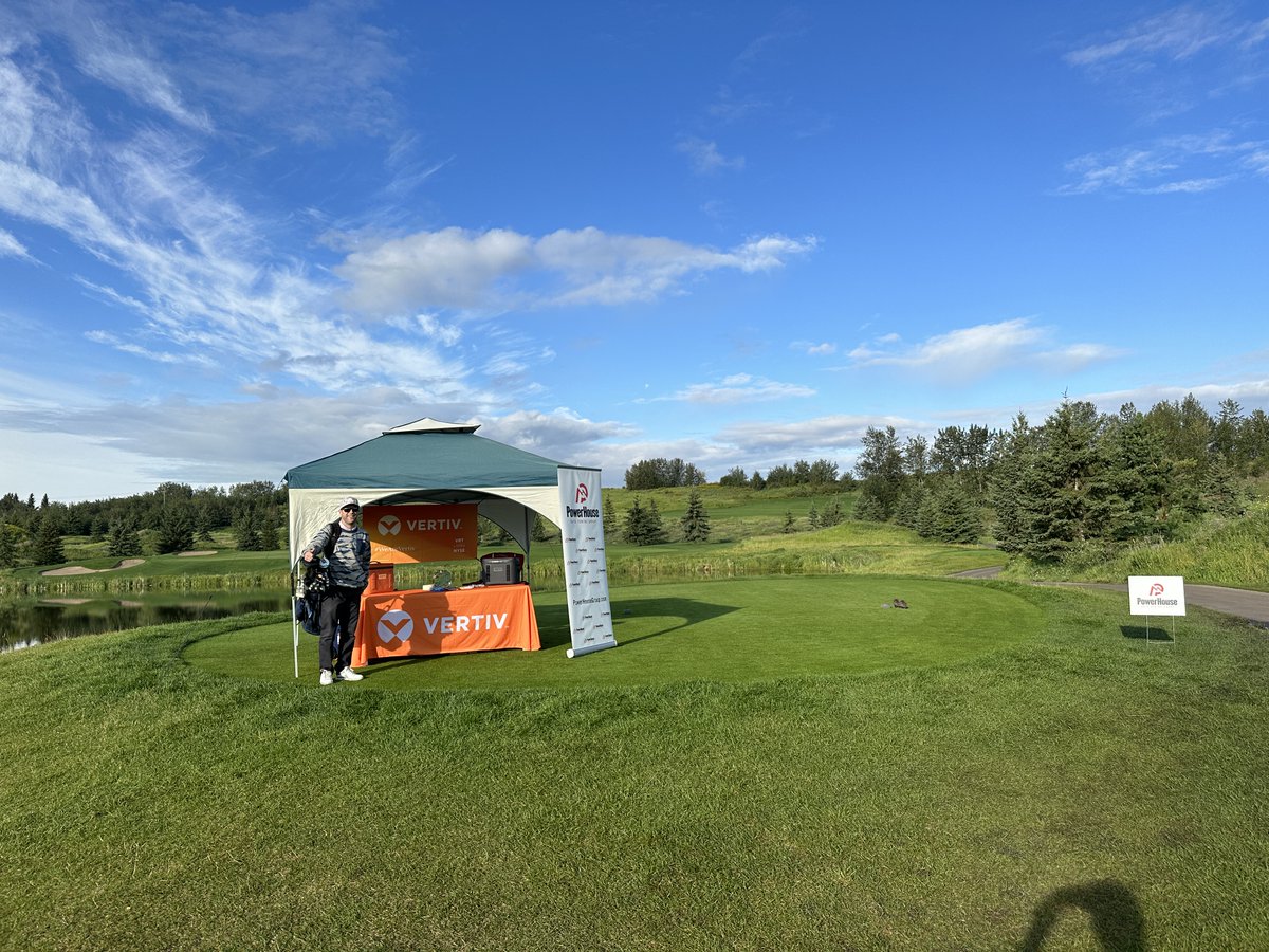 Our PowerHouse team is looking forward to today at the #APEGA Annual Charity Golf Tournament at The Quarry Golf Club, in Edmonton.  See if you can beat our "Pro" for a chance to win a prize! #Vertiv #ArchitectsofContinuity #CharityGolf #PHG