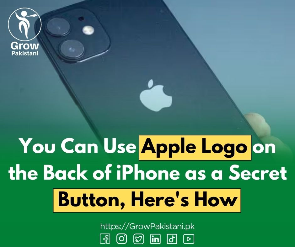 GrowPakistani's tweet image. 🍎🔘 Unlocking Hidden Functionality: Use the Apple Logo on Your iPhone as a Secret Button! 🤫📲
✨ #AppleLogoButton #iOSMagic #HiddenFunctionality #iPhoneEnchantment #UnlockTheSecret