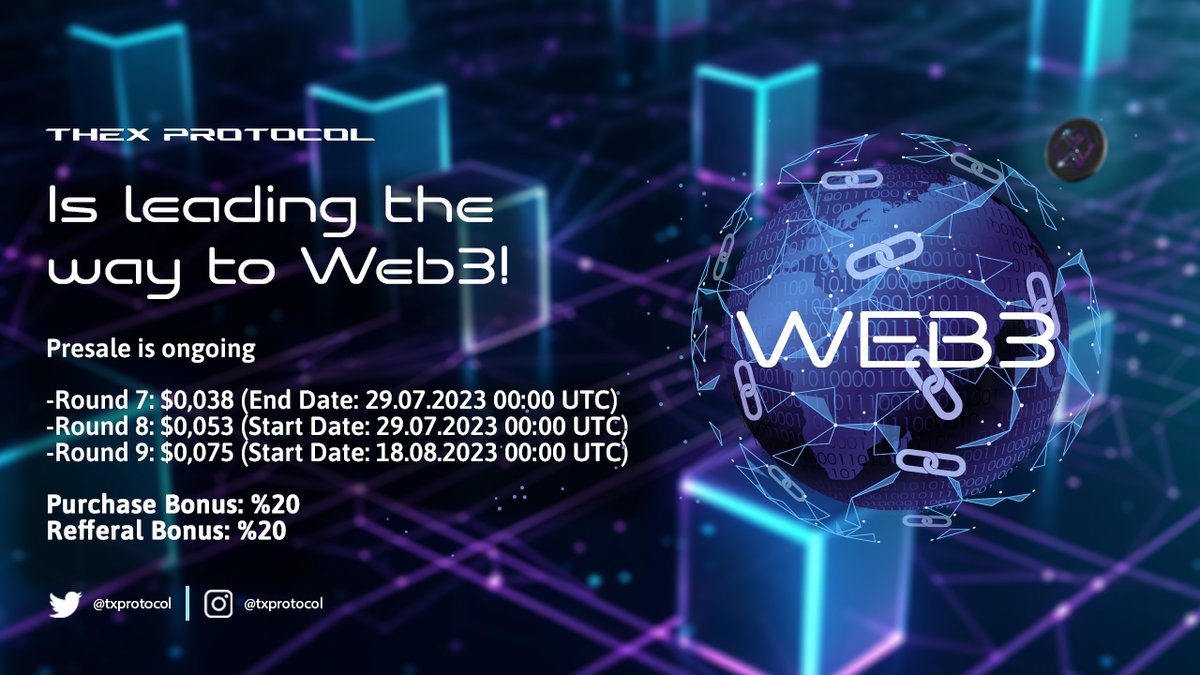 The X Protocol is leading the way to Web3!

The world's first Zero-Code AI-Powered Web3 Wizard and 2to3 Plug-in.

Deflationary: Low Total &amp; Circulation Supply with Token Burn Events
Listing Total Supply will be maximum 100m $TXP 

Fair Tokeneconomics: Most of the assets are