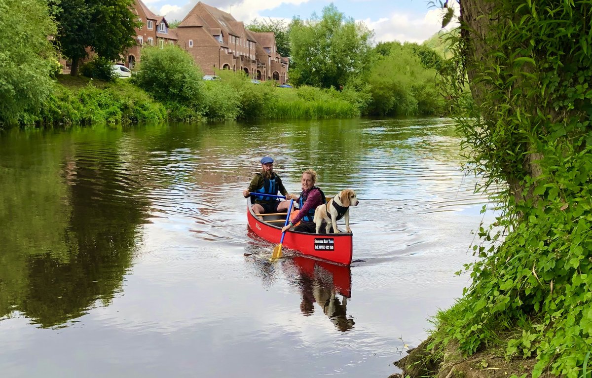 HireCanoe's tweet photo. Did you know you can bring your furry friends on our canoe and mini-raft hire so all of the family can enjoy a trip on the river! #bridgnorth #ironbridgegorge #familydaysout #familyfun #canoeing #rafting #rivertrips #boathire #rafthire https://t.co/bA5ZotREkv
