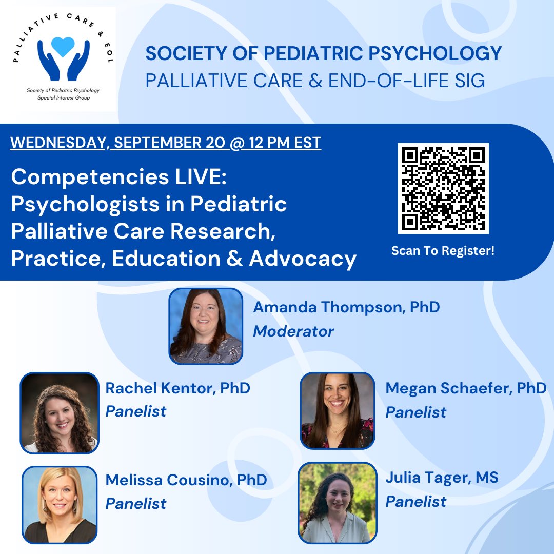 Julia Tager (@juliatager) on Twitter photo Save the date! So excited to discuss competencies with some peds palliative psychology heroes and the <a href="/SPP_PallEoL/">SPP Palliative Care and End of Life SIG</a> on 9/20 - registration now open: wisconsin-edu.zoom.us/webinar/regist… Save the date! So excited to discuss competencies with some peds palliative psychology heroes and the <a href="/SPP_PallEoL/">SPP Palliative Care and End of Life SIG</a> on 9/20 - registration now open: wisconsin-edu.zoom.us/webinar/regist…