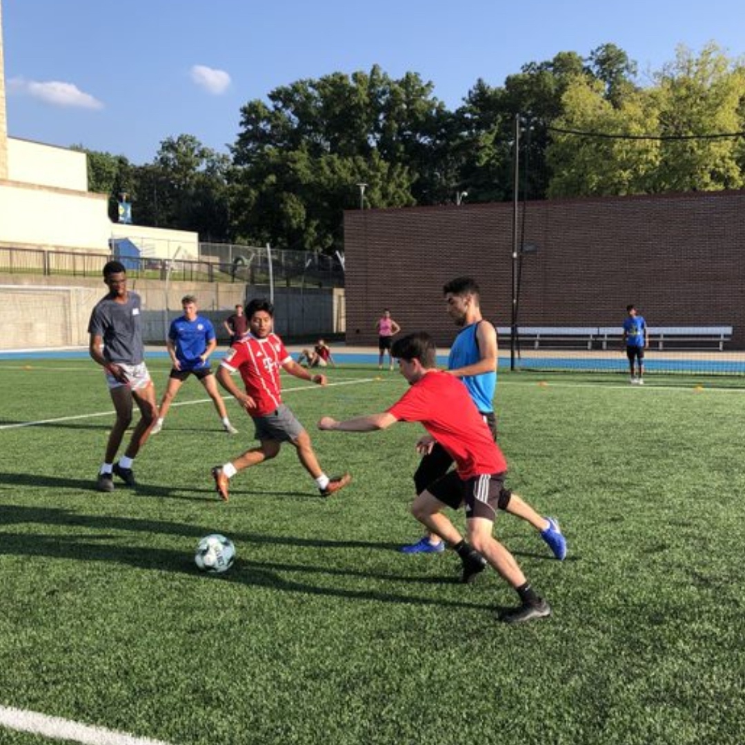 UMKCRec's tweet image. National Soccer Day! Throwback to sporting 3v3 ⚽️