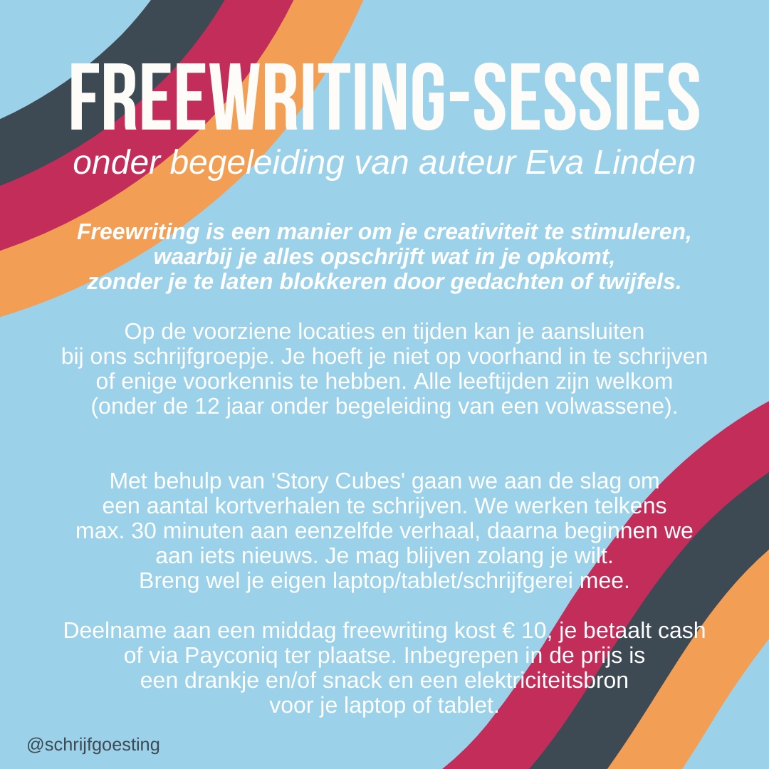 EvaLindenAuteur's tweet photo. UPDATE: De #freewriting - sessie van morgen is afgelast door het slechte weer 😭 Swipe naar links voor meer info #creatiefschrijven #schrijftip #ijshoevebevel #uitinvlaanderen #uitinnijlen #creatief #schrijven #boeken #mijnlevenalsauteur #auteur #schrijver #evalinden https://t.co/EUJKxe0rDH