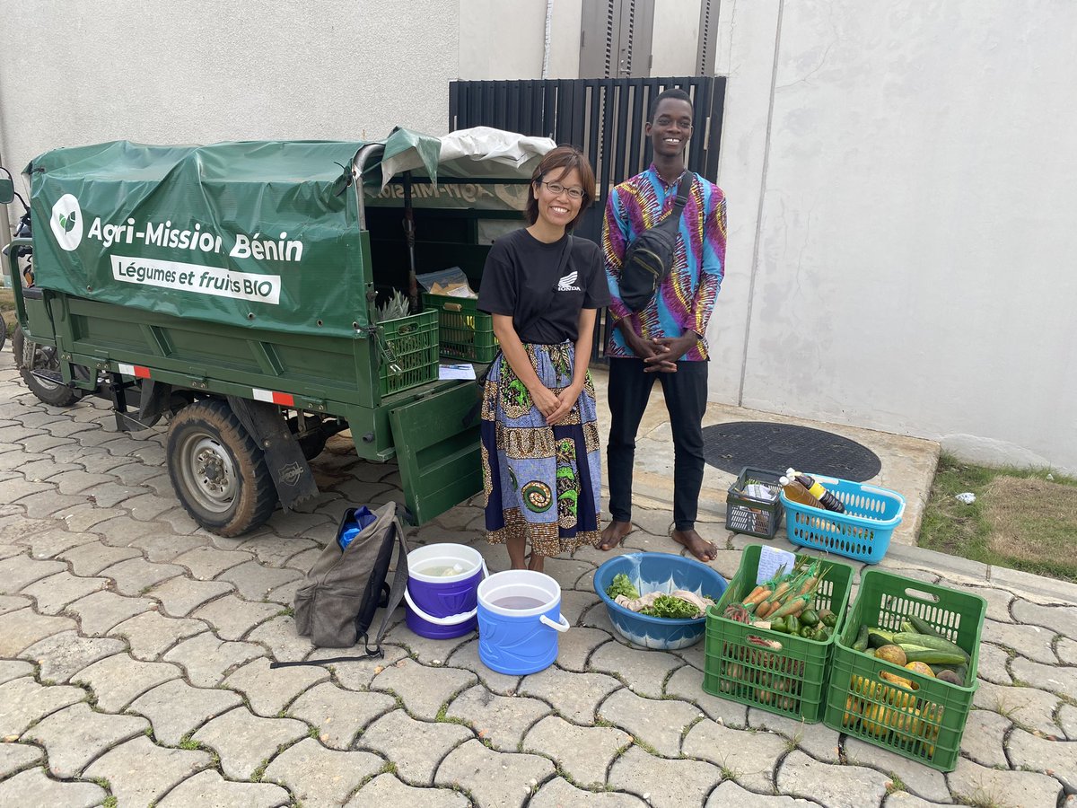 obahiroy's tweet photo. ベナンで有機野菜を販売しているAgri-Mission Benin @AgriMission で野菜を買いました！ https://t.co/kbaDA4OyDe