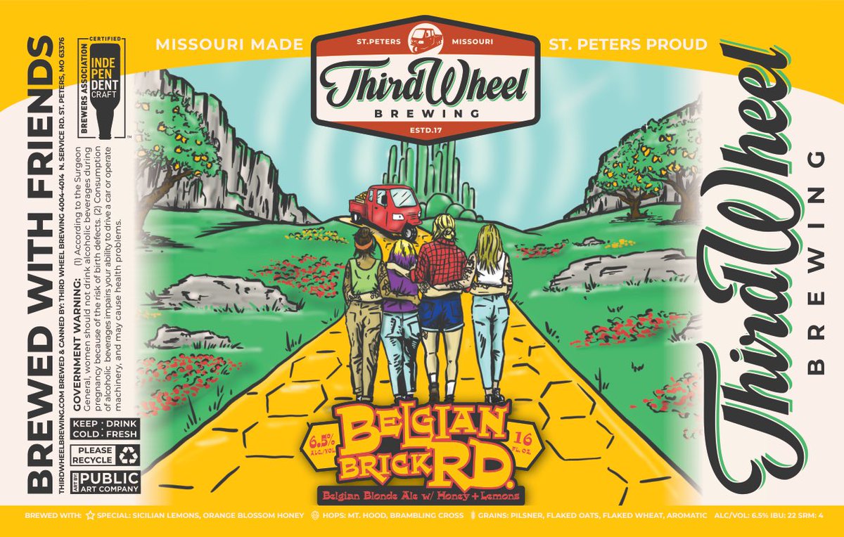 Today we celebrate our awesome Trixie’s Pit Crew members by releasing their Brew Day beer, Belgian Brick Road! 

A refreshing Belgian Blonde ale brewed with Sicilian lemons and local orange blossom honey. Brewed with our Friends, the Pit Crew.
