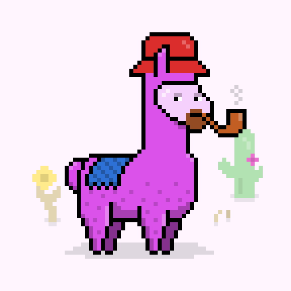 SolanaAirdropLlama SollamasNFT `Adan, the Super` bought for 1.00 SOL ($25.14 USD). #sollamas #solana