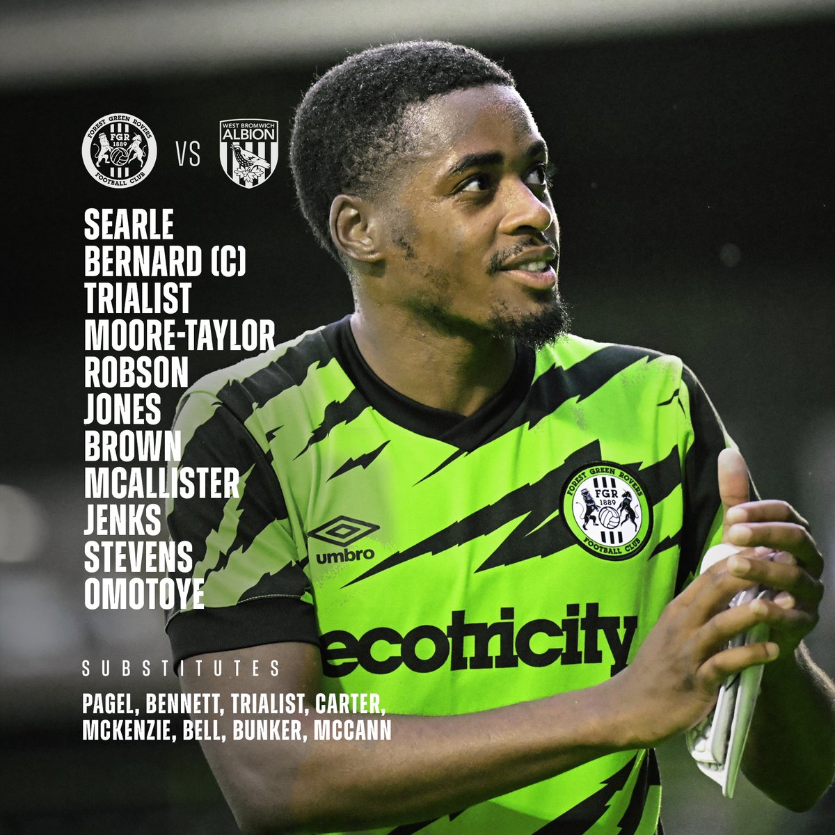 FGRFC_Official's tweet image. Tonight's Rovers XI💪 

#WeAreFGR💚