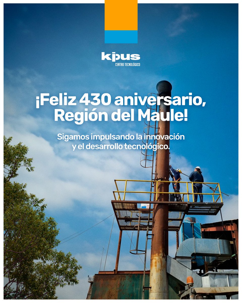 En esta ocasión especial, extendemos nuestros mejores deseos a la Región del Maule por sus 430 años de historia e innovación. 🎉 ¡Un aplauso por su enfoque en el futuro! 👏🌟