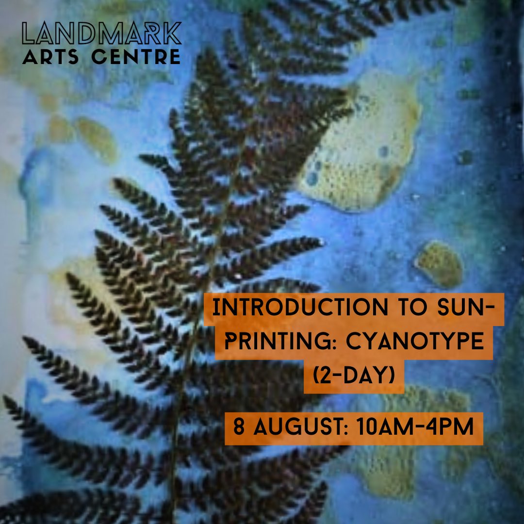 Paper Ink Print Festival (@paper_ink_print) on Twitter photo Cyanotype workshop <a href="/LandmarkArts/">Landmark Arts Centre</a> #teddington with Louise Anderson 8August.
Book online: 
landmarkartscentre.org/class/cyanotyp… Cyanotype workshop <a href="/LandmarkArts/">Landmark Arts Centre</a> #teddington with Louise Anderson 8August.
Book online: 
landmarkartscentre.org/class/cyanotyp…
