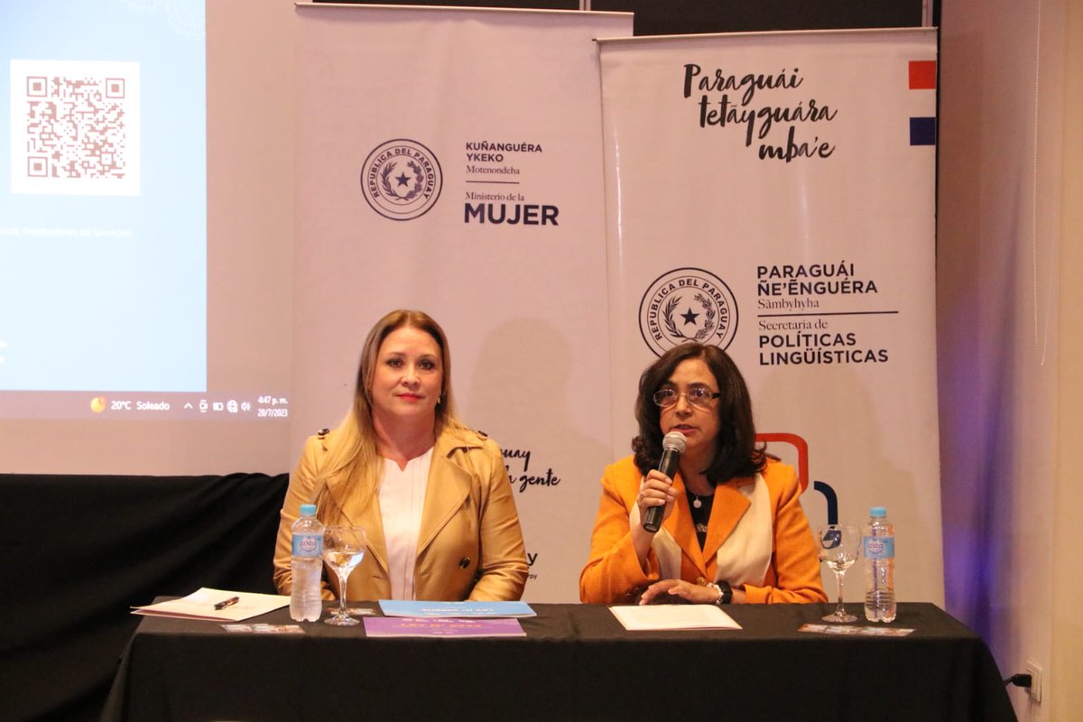 minmujerpy's tweet photo. #Ahora El Ministerio de la Mujer (MinMujer), realiza un Acto de Conmemoración del Día Mundial contra la Trata, donde se realiza la presentación Presentación de la Ley 4788/12 Integral contra la Trata de Personas, traducida al Guaraní. https://t.co/CnqEf3d7eE