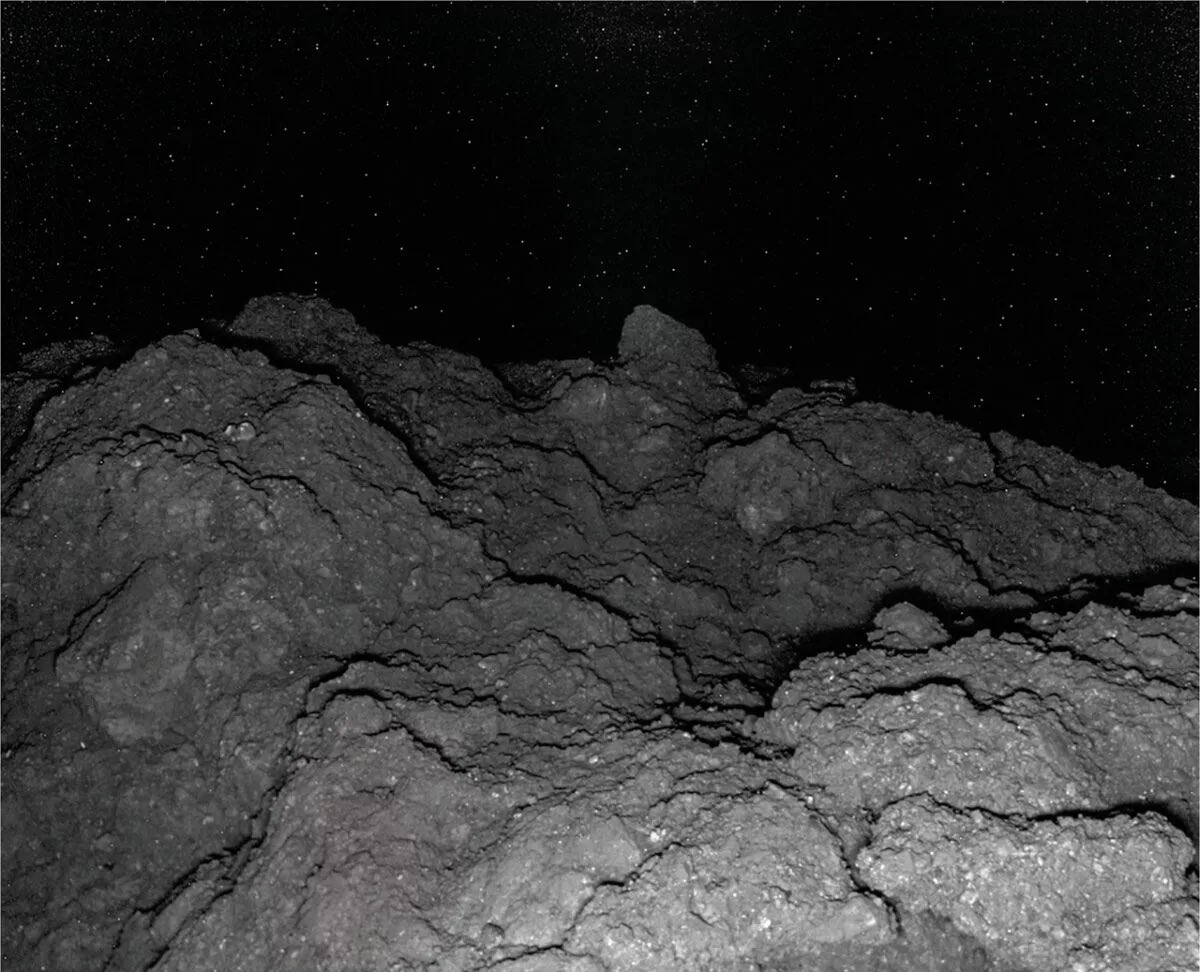 Photograph from the surface of Asteriod Ryugu, taken by Hyabusa-2's Mobile Asteroid Surface Scout