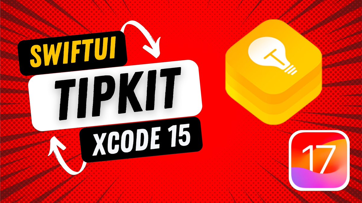 _Kavsoft's tweet photo. TipKit - iOS 17 - #SwiftUI - WWDC 2023
https://t.co/ykgWxIXMsN https://t.co/z2YWCLuiWW