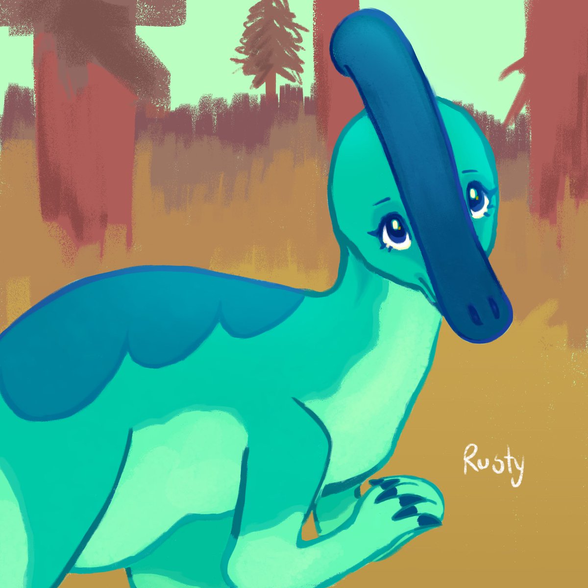 rustedrust's tweet photo. Artfight revenge #2 on @Tophat_Chicken 
#artfight2023 #teamwerewolves https://t.co/7Y95auzC5Z
