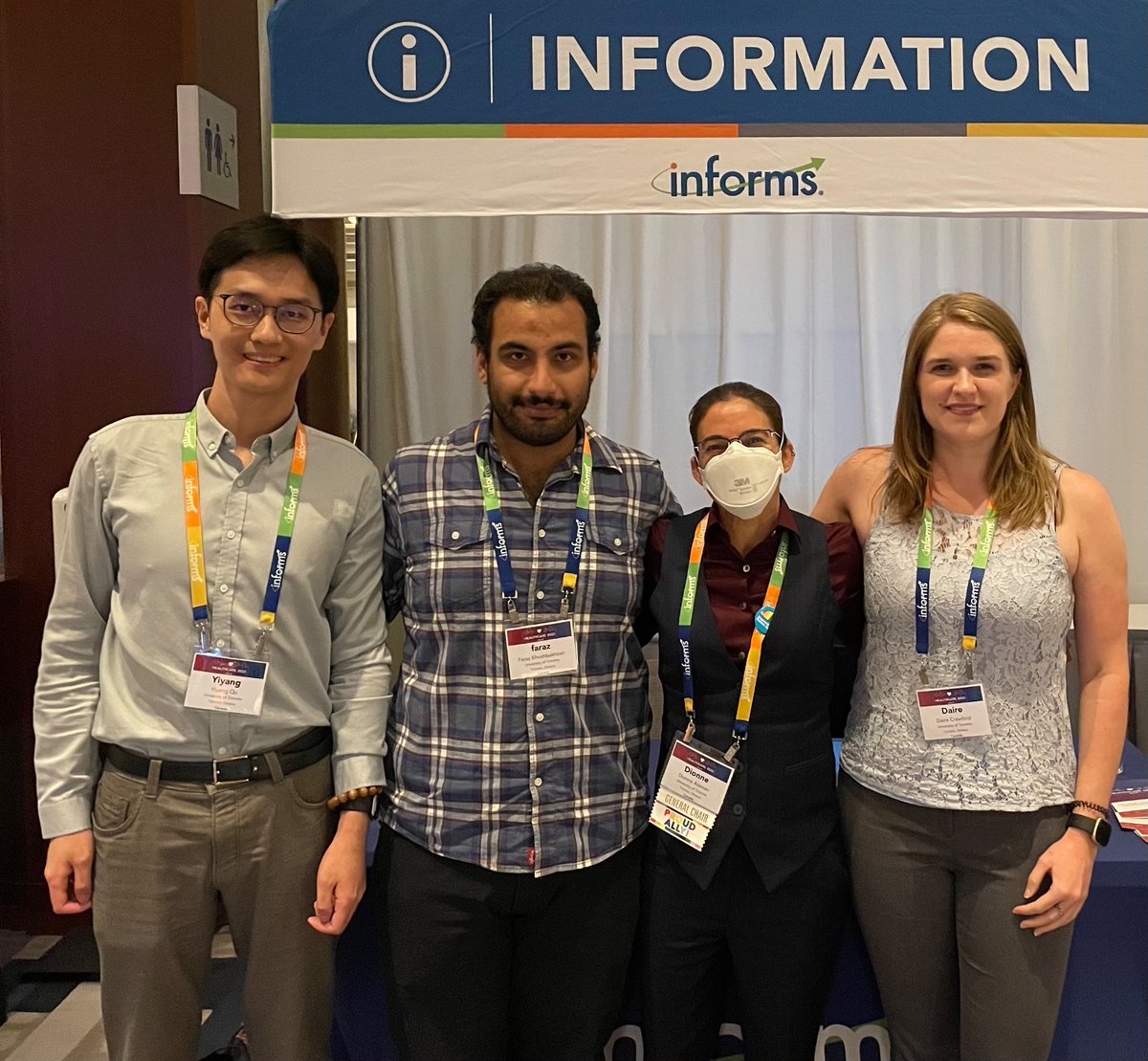 DionneAleman's tweet photo. Had a great time at @INFORMS Healthcare 2023 with my fellow #morLAB researchers! https://t.co/Wrm6jvouAe