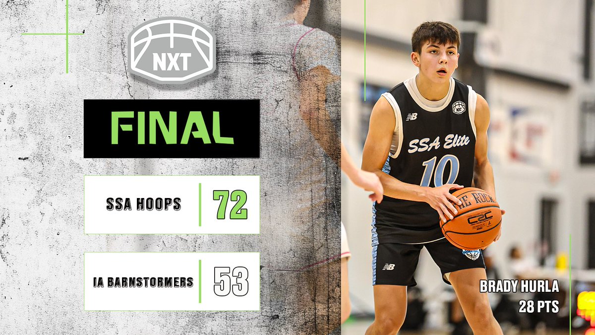 Brady Hurla could not miss from distance as he led @SSA_Hoops in the 1st Round of the 16U #NXTFINALS🔥 #WhosTheNXTPRO