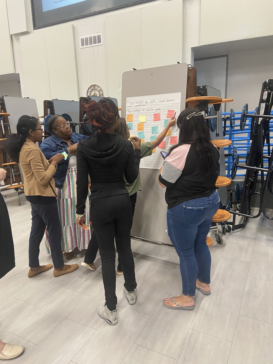 MaryMiller110's tweet photo. Today our new staff can for their very first day @FASTK8Charter - we had some fun doing a design thinking lap to get them set and prepared for the new school year. I’m so proud of them! #principallife #fast2thefuture #newyearnewkids https://t.co/w3IBSd6vb5
