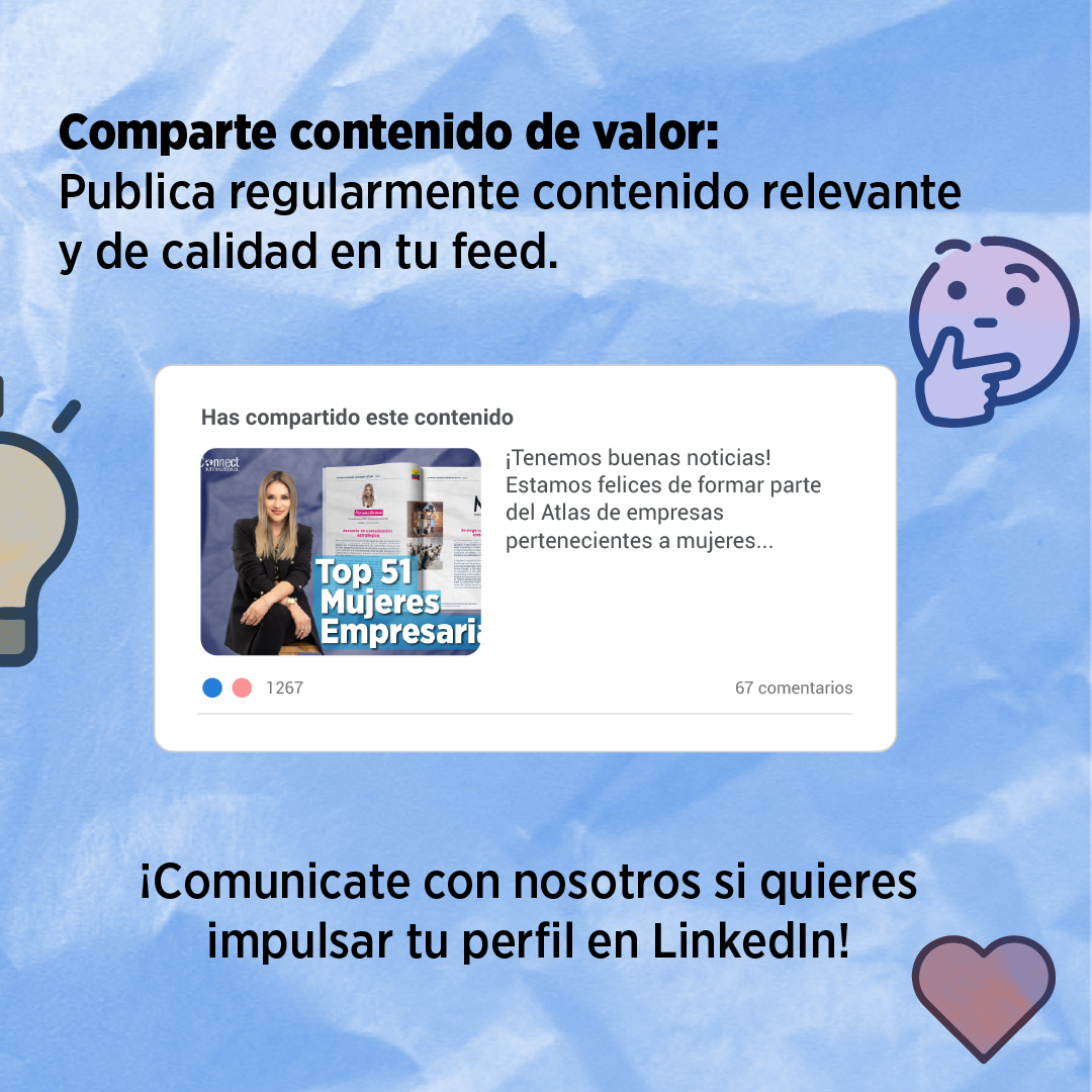 Desata el potencial de tu perfil en LinkedIn

Si deseas conocer más sobre estos temas, ingresa a nuestra web: lnkd.in/g-J4WcA