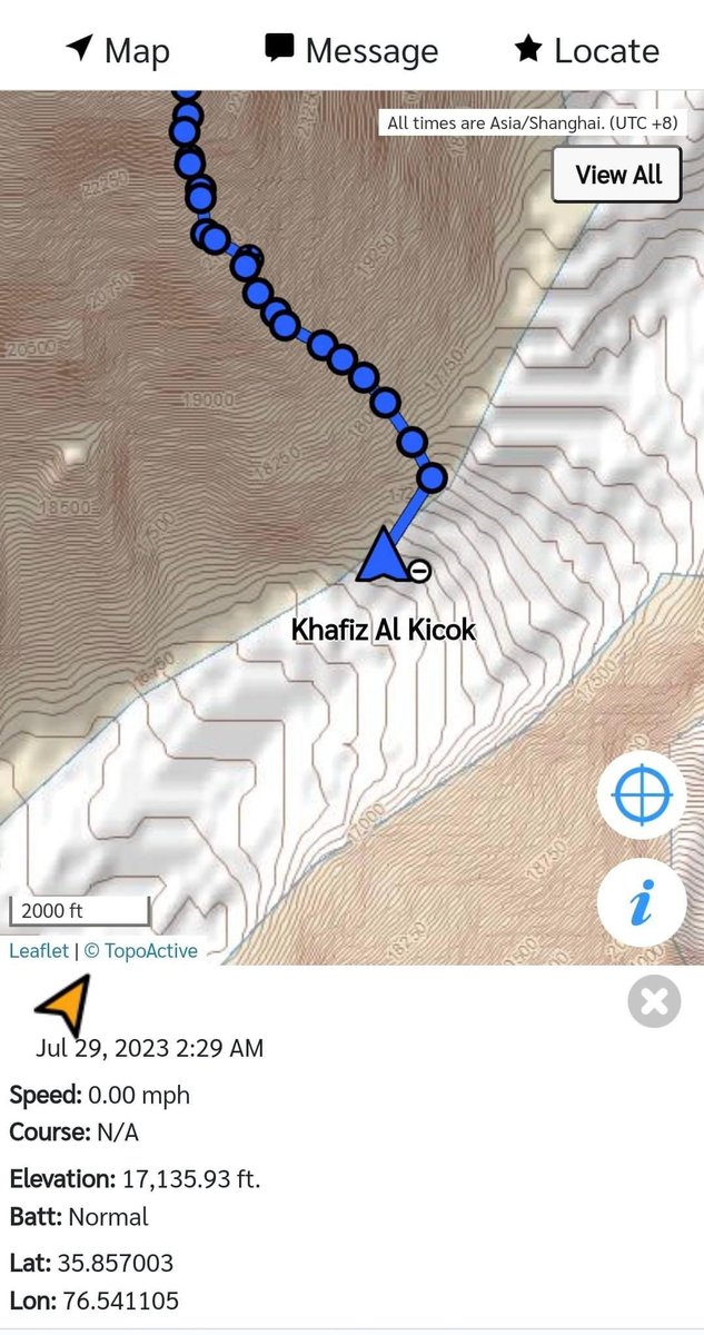 rawangpost's tweet photo. @ARCIIUMOFFICIAL Alhamdulillah syukur Kicok dah selamat sampai ke K2 Basecamp at 2.30am .

"Getting to the top is optional, getting down is mandatory".

Alhamdulillah he did both! Well done Kicok!

#zeroto8000 #semangatmembara #malaysiaberdikari https://t.co/l3JsXpn4KQ
