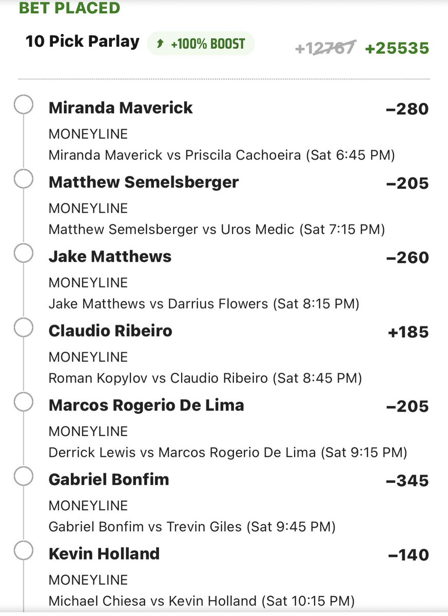 SlightlyPlusEV's tweet photo. 🚨$500 GIVEAWAY!!!🚨

If this UFC parlay hits I’ll give away $500 to someone at random. 

Like, retweet and follow @SlightlyPlusEV to enter! 

If you want to bet it, it’s 56% EV with the boost, recommend up to 0.05u QK https://t.co/pFaU702Q6k