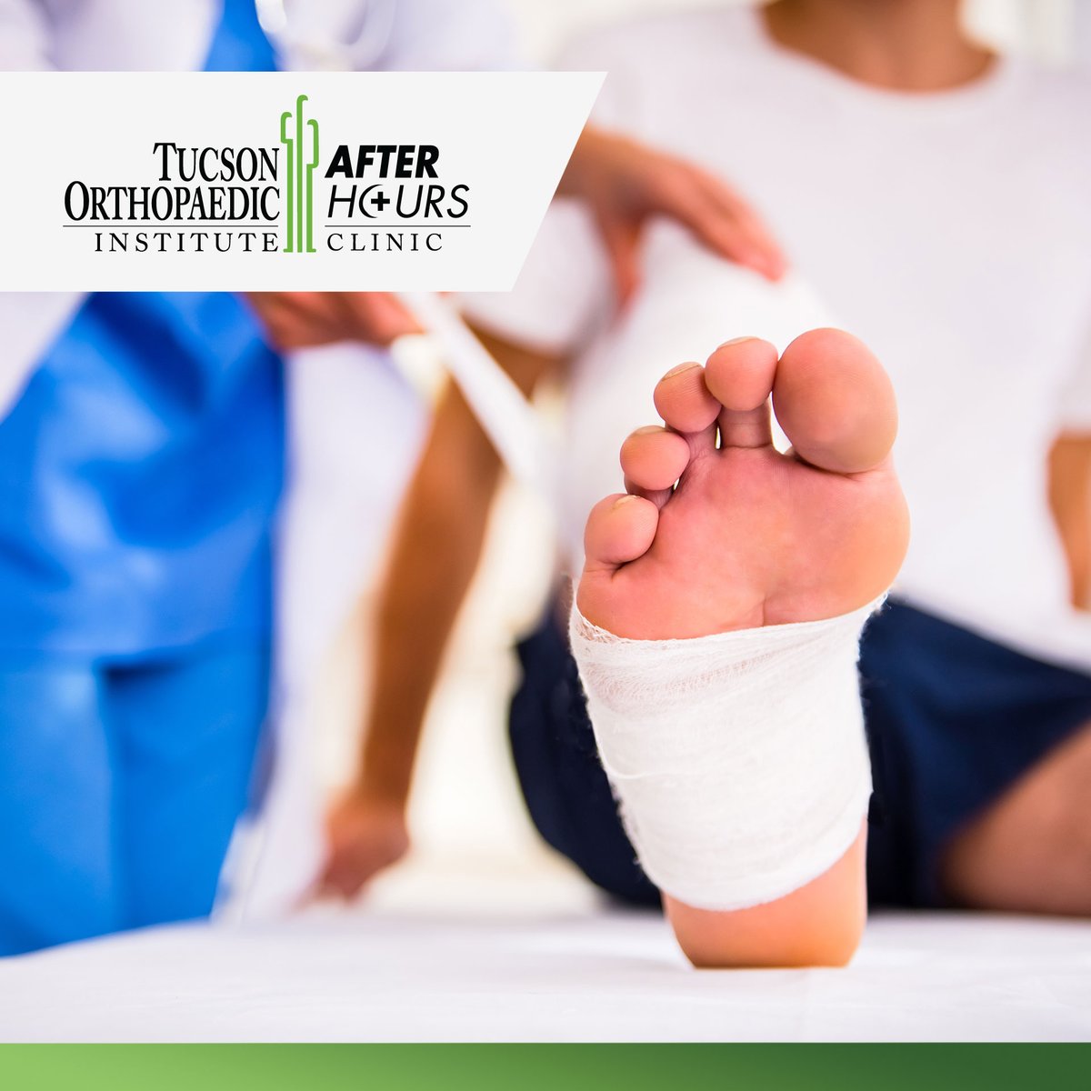 TucsonOrtho's tweet photo. The After Hours Clinic at Tucson Orthopaedic Institute is for acute orthopaedic injuries, and is staffed by trained orthopaedic specialists, resulting in lower costs and shorter wait times. Open Monday – Friday: 5PM – 9PM &amp; Saturday: 9AM – 1PM. Call (520) 784-6441 for more info. https://t.co/AeGqmwPFWG