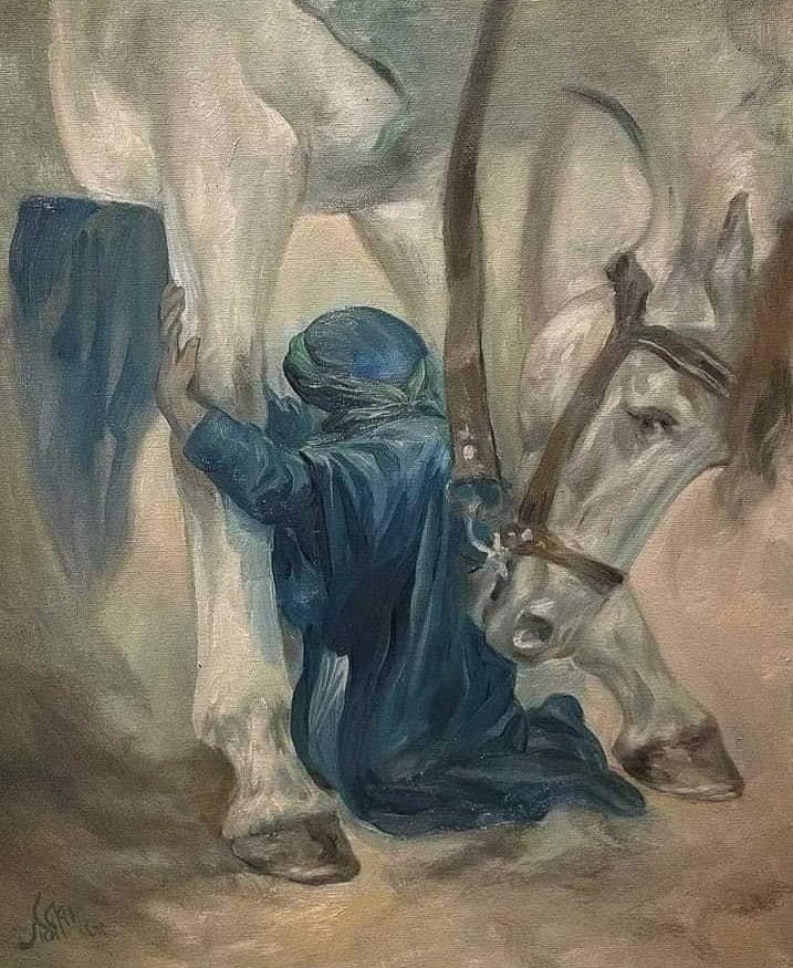 Hz. Rugayye (س): "Baba! Abim Ali Ekber (ع) ve amcam Abbas (ع) gittiler ve geri dönmediler, ne olur sen de gitme!" dedi!..

#Âşûra 💔🏴