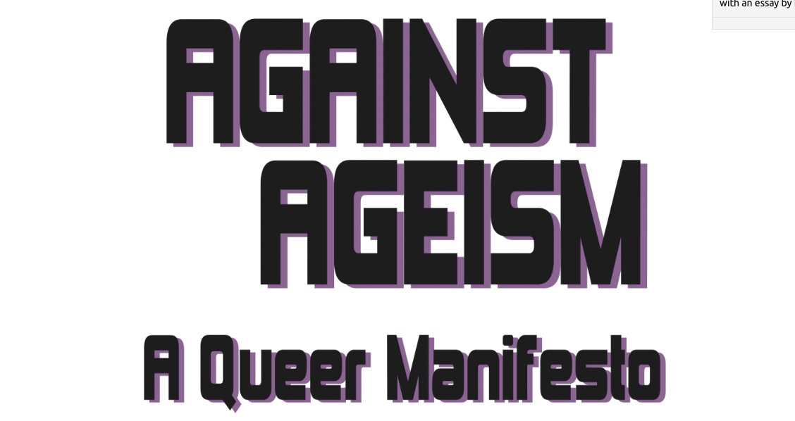 "The idea that people grow less idealistic, radical, and experimental over time centralizes white #ageing--it presumes a linear progression in which wealth is accumulated, and collective living and shared resources become less necessary." <a href="/SvanSaarloos/">Simon(e) van Saarloos 🍉</a>  libby.ecuad.ca/reflector/agai…