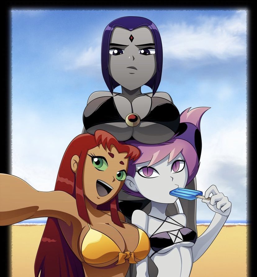 Lewd_Spacethot's tweet photo. "Aww raven come on smile please~ at least for myself and Jinx!~" https://t.co/M0yePUWHSp