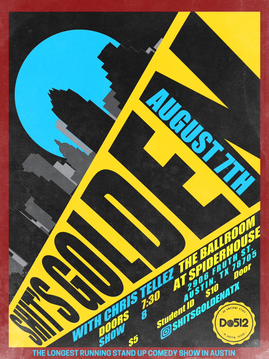 Shit’s Golden returns to The Ballroom 8/7! Enter to win free tickets 8/ with our friends <a href="/Do512/">Do512</a> 

do512.com/events/2023/8/…