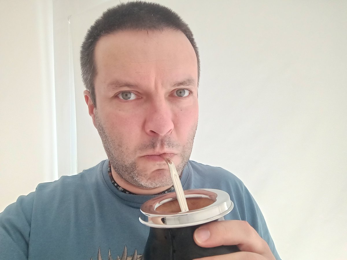 JulianRLewis's tweet photo. I am in high passes, but never fear, I have a metal straw for the local brew. If you know, you know! @ReReadingWolfe #BookofTheNewSun #GeneWolfe https://t.co/hdszsowGmz