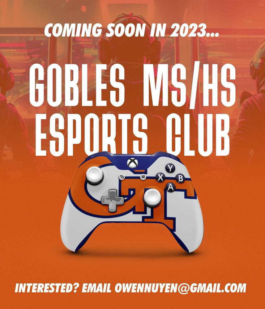 Gobles MS/HS eSports Club Coming in the Fall of 2023 gobles.org/article/118336…