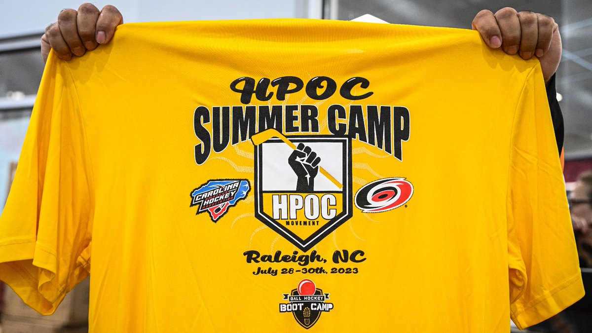 Canes's tweet photo. Growing the game in NC 🙌

A fun day at the Hockey Players of Color Camp, hosted by the #Canes and @BigHockeyFamily. Special thanks to Chatty for teaching the kids a thing or two! https://t.co/6vGCs4fDgL