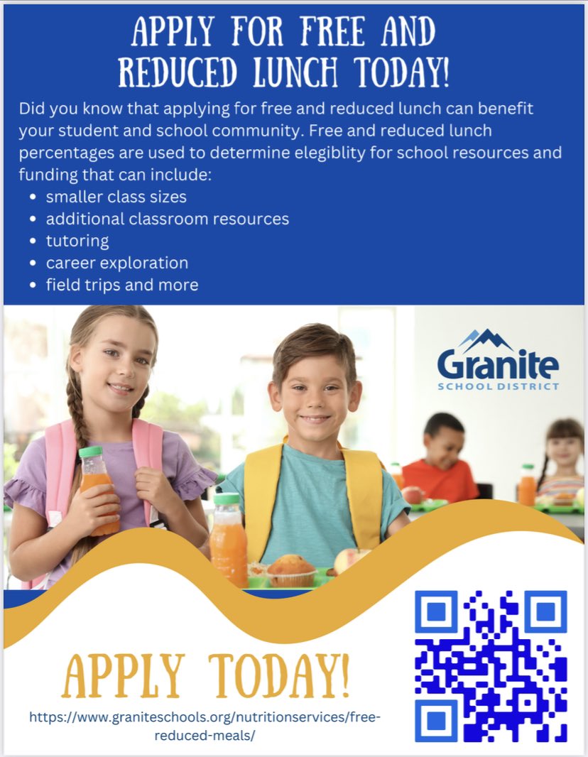 HunterJrHawks's tweet photo. Information about applying for free/reduced lunch https://t.co/D12rEtcvt0