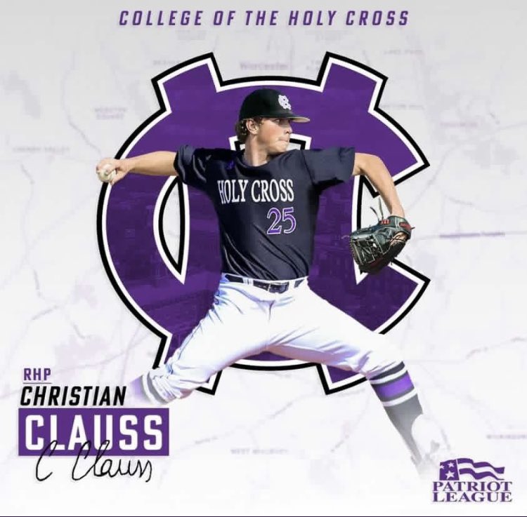Banditsball's tweet photo. So happy for @CjClauss2024 for his commitment to Holy Cross to play baseball and study hard #fastballs and #physics https://t.co/XuMY8L8qTD