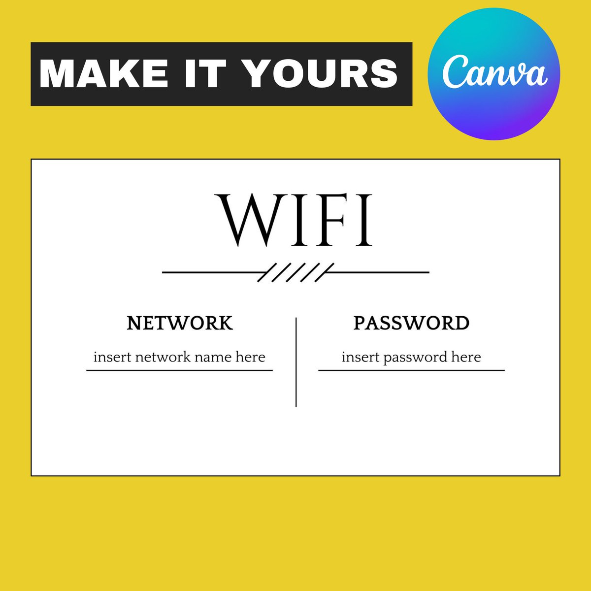 morganblvd's tweet photo. New! WiFi Sign 🛜https://t.co/nSsBk0unVO #airbnb #vrbo #WiFi #printables https://t.co/A0BB53fpaI