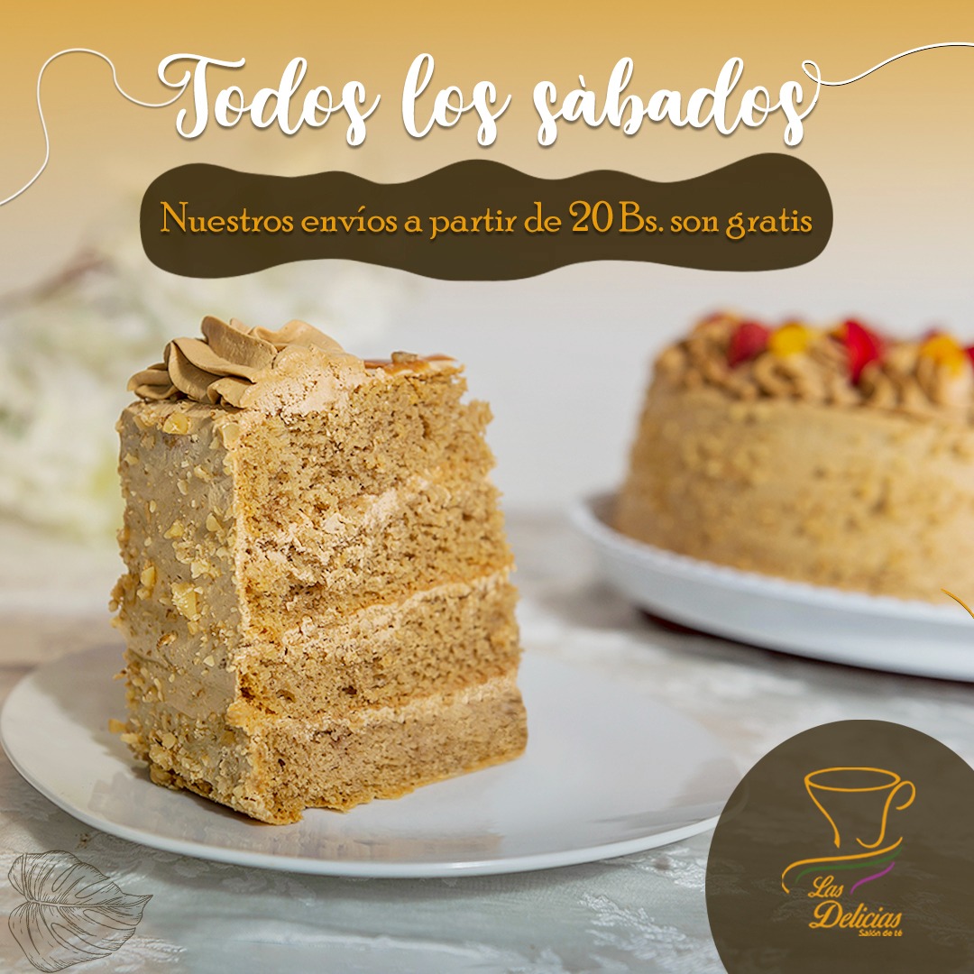 📣 ¡No te pierdas la increíble promoción de nuestro #Afiliado LAS DELICIAS ! 🍰🍮☕

📍 Ayacucho #150
Pedidos y reservas: wa.link/x17jfg

#SoyCainco
#LASDELICIAS #Promoción #EnvíoGratis #ComidaDeliciosa #Chuquisaca #Sucre