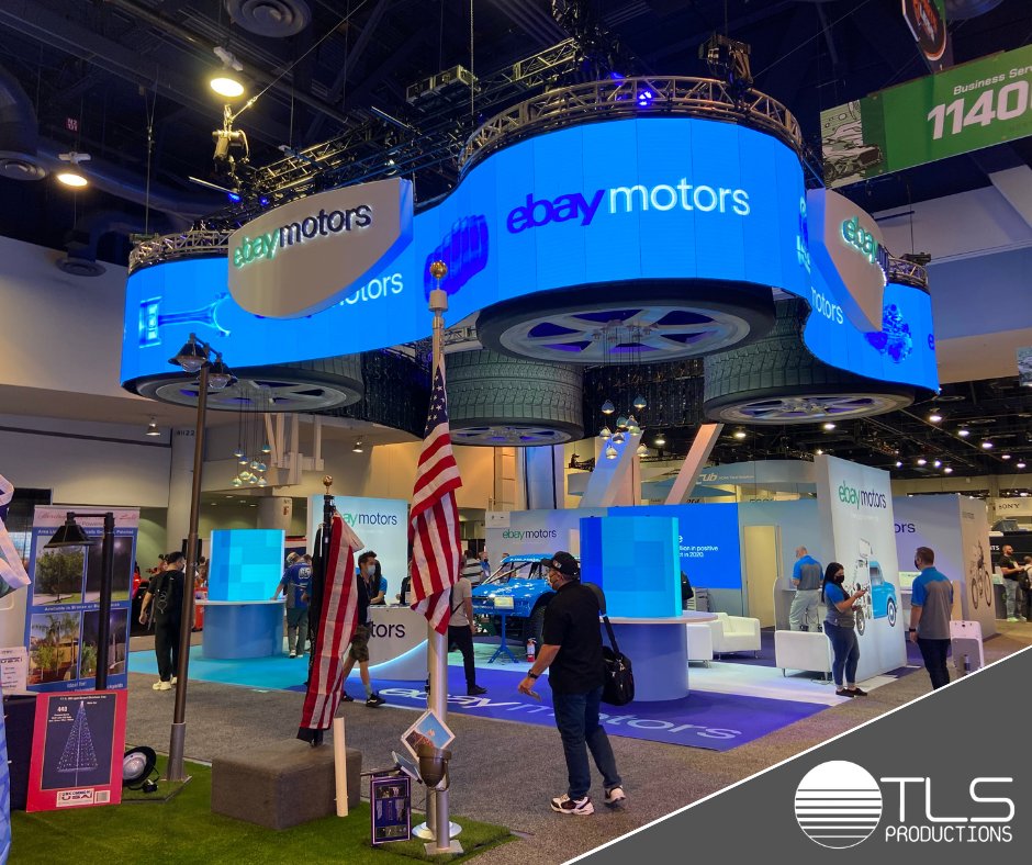 TLSProductions1's tweet photo. This #FlashbackFriday, we look back at our involvement at SEMA. TLS Productions Inc. provided rigging equipment, services and staff for Ebay Motors. It was an amazing opportunity to work with Cornerstone on this project!
•
•
#tlsproductionsinc #HibinoGroup #HXUSA #Flashback https://t.co/79m79nqfe9