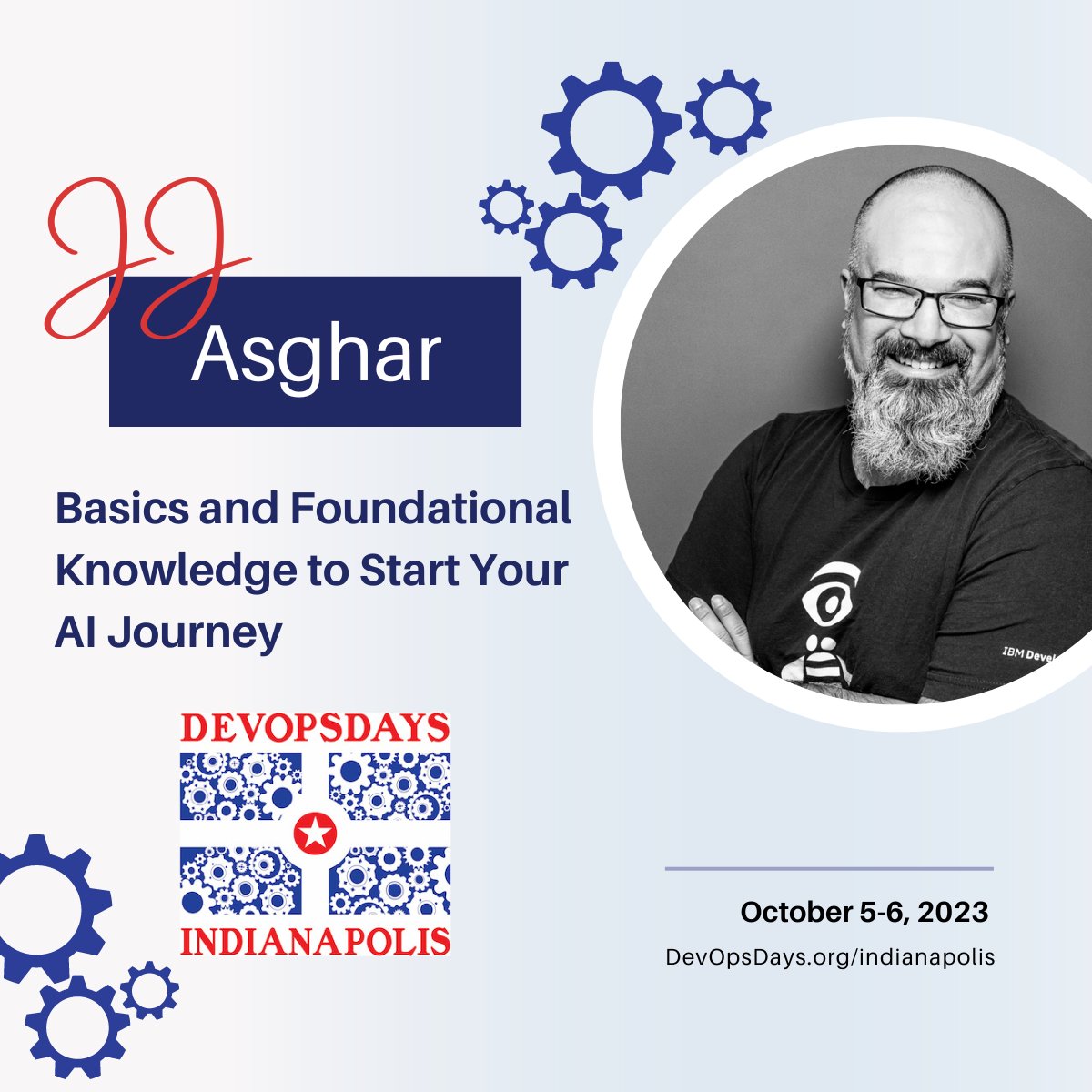 📢 Exciting News for the #DevOpsIndy community! 

🎙️ <a href="/jjasghar/">JJ Asghar</a>, a well-known  figure in the #DevOps space will grace our Oct. 5-6,  2023 event with his invaluable insights and expertise.

🎟️ Registration details and full speaker lineup available at devopsdays.org/indianapolis