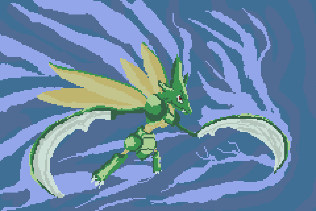 IceTeaRex's tweet image. #mantis, #pixel_dailies  Scyther :D