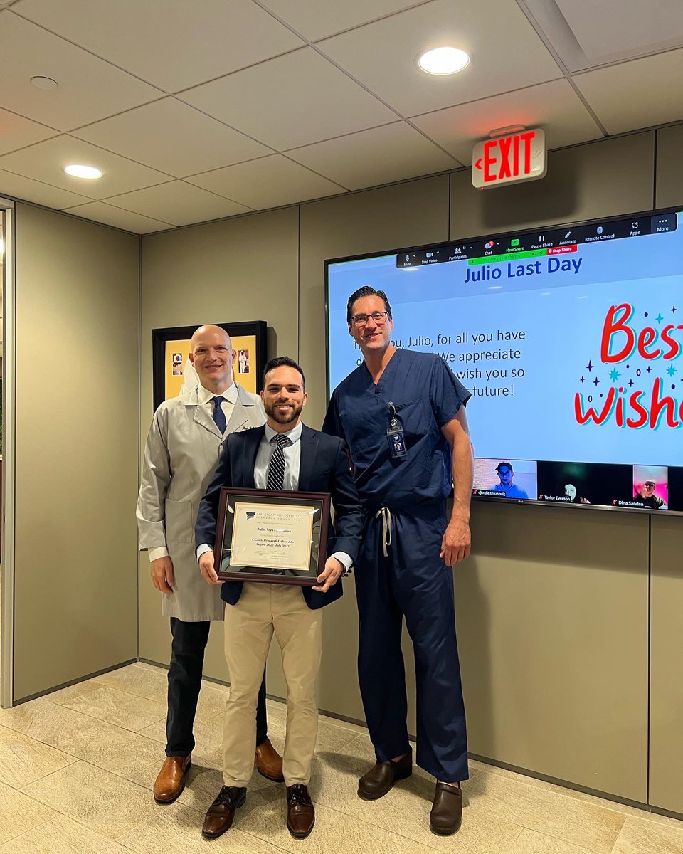 nerys_julio's tweet photo. Clinical Research Fellowship 2022-2023 at the American Hip Institute ✅ 💯🦿 #medtwitter #orthotwitter https://t.co/4xl5zp45te