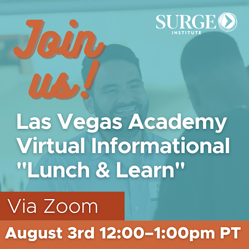 Opportunity 180 (@opportunity180) on Twitter photo Are you thinking about applying to the LV Surge Academy? Do you know of Black & Latinx leaders in the local education space who would be interested in the Academy? Join us, alongside the <a href="/Surge_Institute/">Surge Institute</a> team, for a virtual lunch and learn! Register here: ow.ly/iGnl50Pm7uw Are you thinking about applying to the LV Surge Academy? Do you know of Black & Latinx leaders in the local education space who would be interested in the Academy? Join us, alongside the <a href="/Surge_Institute/">Surge Institute</a> team, for a virtual lunch and learn! Register here: ow.ly/iGnl50Pm7uw