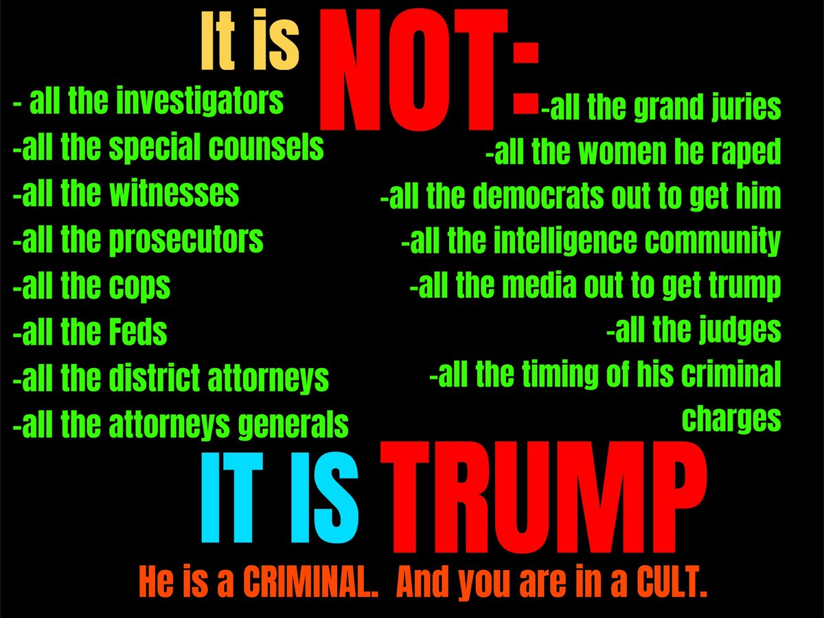 koolkaryn's tweet image. #TrumpIsGuilty
Everyone with a brain knows this!