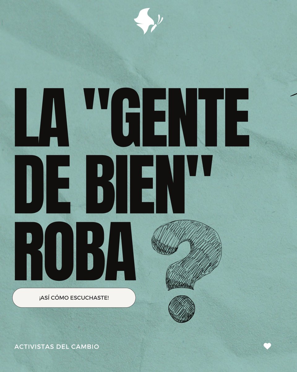 ¿La gente de bien roba? 🧐

Abrimos 🧵